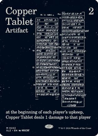 Copper Tablet (0222) (SLZ-222) - Secret Lair x MSCHF: The Zeta Set | Grognard Games