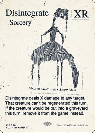 Disintegrate (0056) (SLZ-056) - Secret Lair x MSCHF: The Zeta Set | Grognard Games