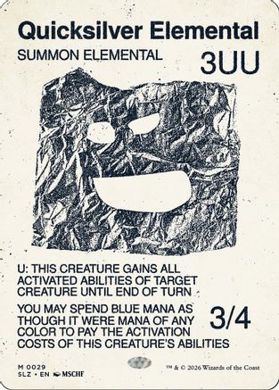 Quicksilver Elemental (0029) (SLZ-029) - Secret Lair x MSCHF: The Zeta Set | Grognard Games