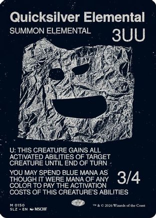 Quicksilver Elemental (0150) (SLZ-150) - Secret Lair x MSCHF: The Zeta Set | Grognard Games