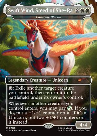 Swift Wind, Steed of She-Ra - Emiel the Blessed (SLD-2780) - Secret Lair Drop Series Foil | Grognard Games