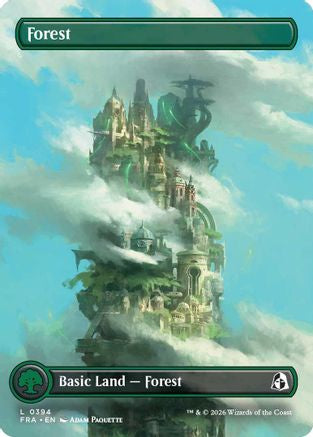 Forest (Borderless) (0394) (FRA-394) - Reality Fracture Foil | Grognard Games