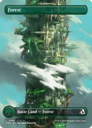 Forest (Borderless) (0395) (FRA-395) - Reality Fracture Foil | Grognard Games