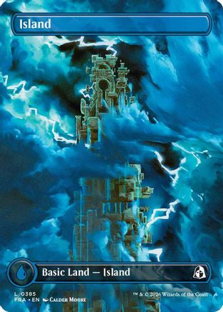 Island (Borderless) (0385) (FRA-385) - Reality Fracture Foil | Grognard Games
