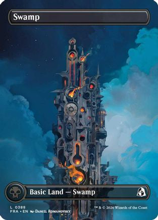 Swamp (Borderless) (0388) (FRA-388) - Reality Fracture Foil | Grognard Games