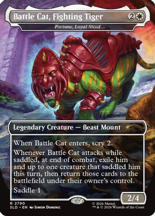 Battle Cat, Fighting Tiger - Fortune, Loyal Steed (SLD-2790) - Secret Lair Drop Series Foil | Grognard Games