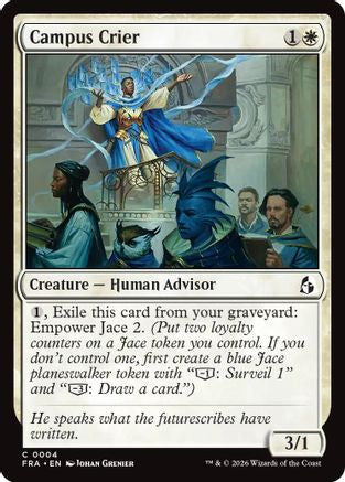 Campus Crier (FRA-004) - Reality Fracture Foil | Grognard Games