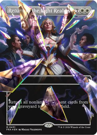 Return to the Light Realms (Borderless) (Facet Foil) (0415) (FRA-451) - Reality Fracture Foil | Grognard Games