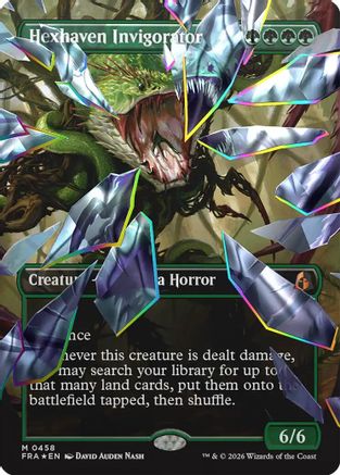 Hexhaven Invigorator (Borderless) (Facet Foil) (FRA-458) - Reality Fracture Foil | Grognard Games