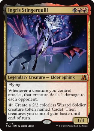 Ingris Stingerquill (FRA-137) - Reality Fracture Foil | Grognard Games