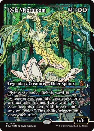 Kwia Vigorbloom (Showcase) (0410) (FRA-410) - Reality Fracture Foil | Grognard Games