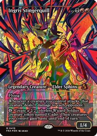 Ingris Stingerquill (Showcase) (Fracture Foil) (0419) (FRA-419) - Reality Fracture Foil | Grognard Games