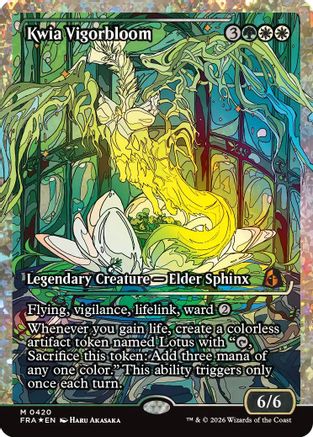 Kwia Vigorbloom (Showcase) (Fracture Foil) (0420) (FRA-420) - Reality Fracture Foil | Grognard Games