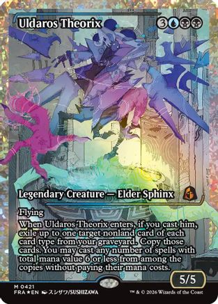 Uldaros Theorix (Showcase) (Fracture Foil) (0421) (FRA-421) - Reality Fracture Foil | Grognard Games