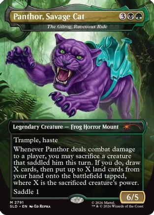 Panthor, Savage Cat - The Gitrog, Ravenous Ride (SLD-2791) - Secret Lair Drop Series | Grognard Games