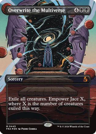 Overwrite the Multiverse (Borderless) (FRA-445) - Reality Fracture Foil | Grognard Games