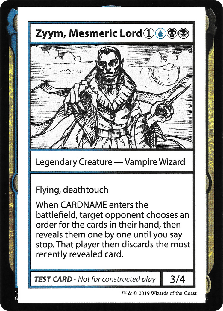 Zyym, Mesmeric Lord (2021 Edition) [Mystery Booster Playtest Cards] | Grognard Games