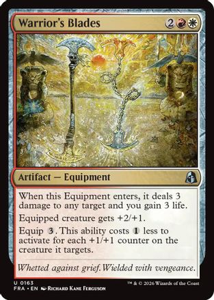 Warrior's Blades (FRA-163) - Reality Fracture Foil | Grognard Games
