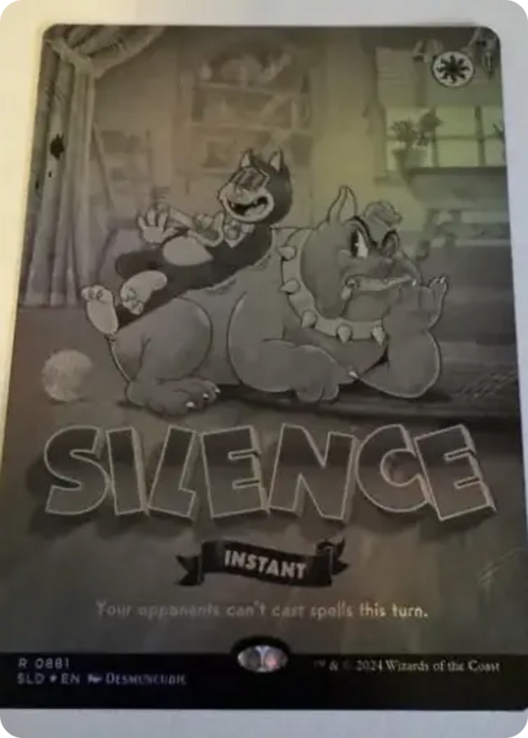 Silence (0881) (Black & White Foil) [Secret Lair Drop Series] | Grognard Games