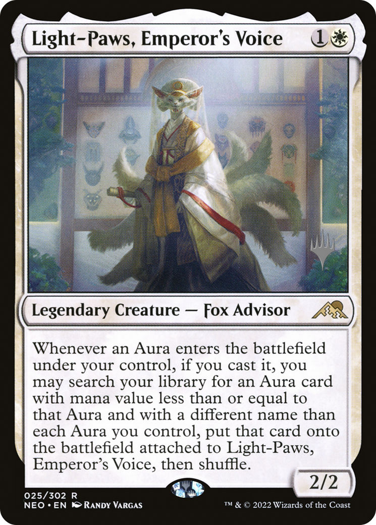 Light-Paws, Emperor's Voice (Promo Pack) [Kamigawa: Neon Dynasty Promos] | Grognard Games