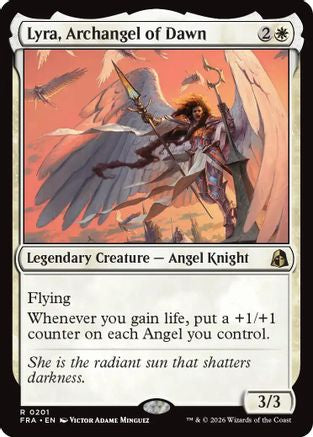 Lyra, Archangel of Dawn (FRA-201) - Reality Fracture Foil | Grognard Games