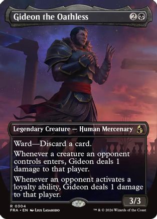 Gideon the Oathless (Borderless) (FRA-304) - Reality Fracture Foil | Grognard Games