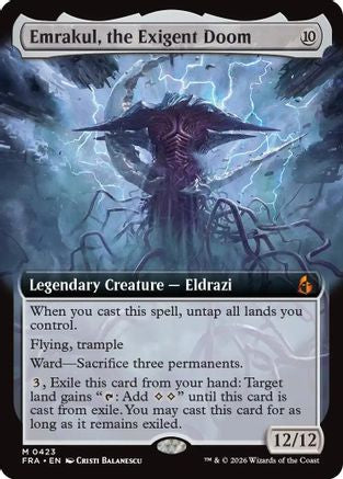 Emrakul, the Exigent Doom (Extended Art) (FRA-423) - Reality Fracture Foil | Grognard Games