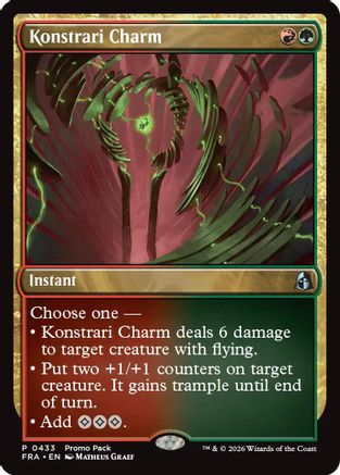 Konstrari Charm (PPFRA-433) - Promo Pack: Reality Fracture Foil | Grognard Games