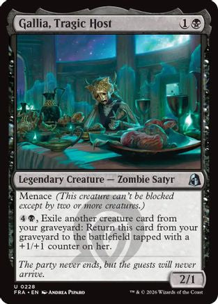 Gallia, Tragic Host (FRA-228) - Reality Fracture Foil | Grognard Games