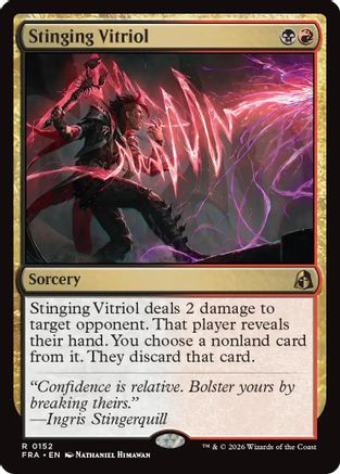 Stinging Vitriol (FRA-152) - Reality Fracture Foil | Grognard Games