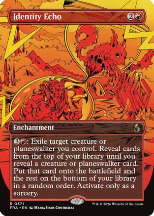 Identity Echo (Borderless) (FRA-371) - Reality Fracture Foil | Grognard Games