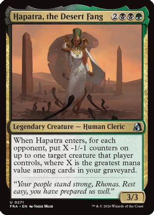 Hapatra, the Desert Fang (FRA-271) - Reality Fracture Foil | Grognard Games