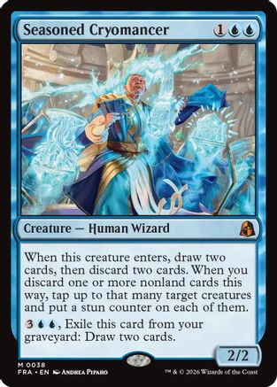 Seasoned Cryomancer (FRA-038) - Reality Fracture Foil | Grognard Games