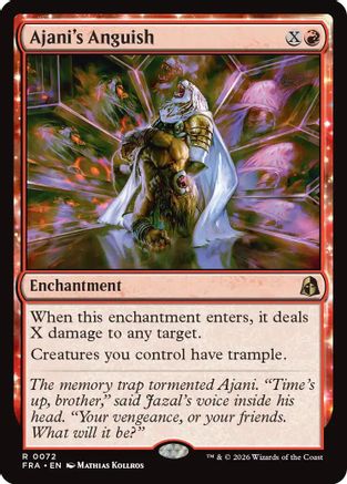 Ajani's Anguish (FRA-072) - Reality Fracture Foil | Grognard Games