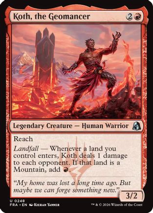 Koth, the Geomancer (FRA-248) - Reality Fracture Foil | Grognard Games