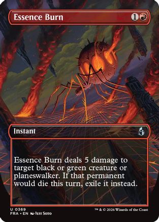 Essence Burn (Borderless) (FRA-369) - Reality Fracture | Grognard Games