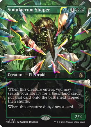 Simulacrum Shaper (Borderless) (Facet Foil) (FRA-460) - Reality Fracture Foil | Grognard Games