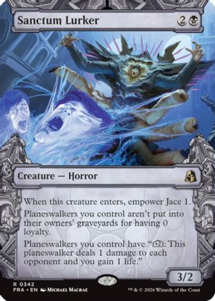 Sanctum Lurker (Showcase) (FRA-342) - Reality Fracture Foil | Grognard Games