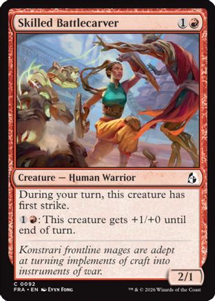 Skilled Battlecarver (FRA-092) - Reality Fracture Foil | Grognard Games
