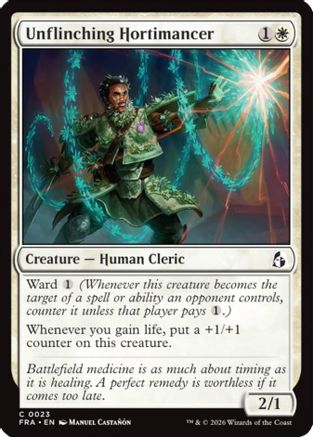 Unflinching Hortimancer (FRA-023) - Reality Fracture Foil | Grognard Games
