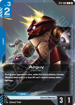 Acguy (ST11-ST14 Release Event) - Gundam Promotional Cards (ST11-002) Holofoil | Grognard Games
