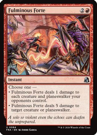 Fulminous Forte (FRA-084) - Reality Fracture Foil | Grognard Games
