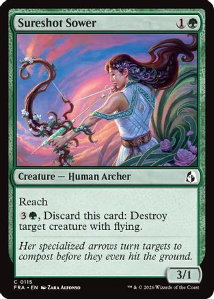Sureshot Sower (FRA-115) - Reality Fracture Foil | Grognard Games