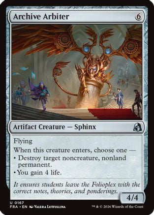 Archive Arbiter (FRA-167) - Reality Fracture Foil | Grognard Games
