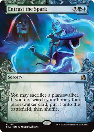 Entrust the Spark (Showcase) (FRA-350) - Reality Fracture Foil | Grognard Games