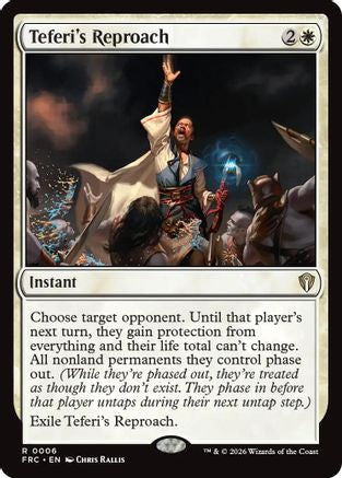 Teferi's Reproach (-004) - Commander: Reality Fracture | Grognard Games