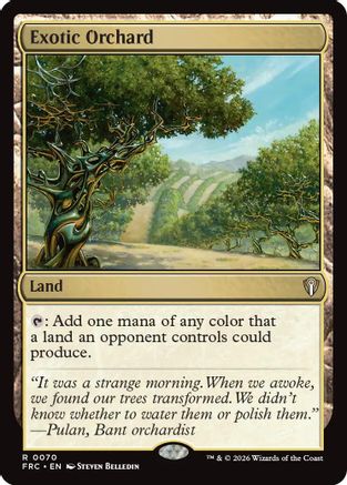 Exotic Orchard (-070) - Commander: Reality Fracture | Grognard Games
