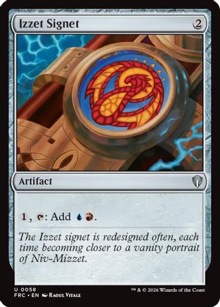 Izzet Signet (-058) - Commander: Reality Fracture | Grognard Games