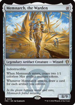 Memnarch, the Warden (-015) - Commander: Reality Fracture | Grognard Games
