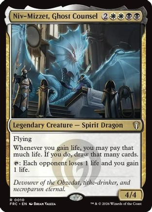 Niv-Mizzet, Ghost Counsel (-010) - Commander: Reality Fracture | Grognard Games